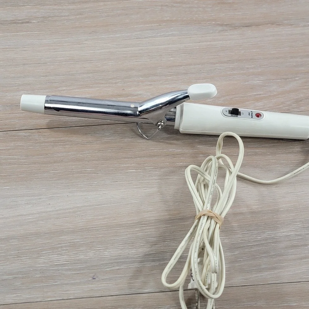 Jheri Redding II Pro-Style 3/4 Inch Curling Iron White Silver JRK2765BC Vintage